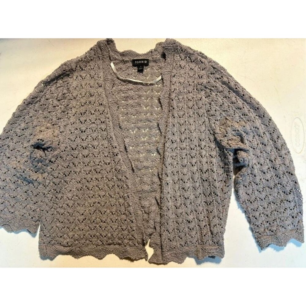 Torrid 1x cropped cardigan